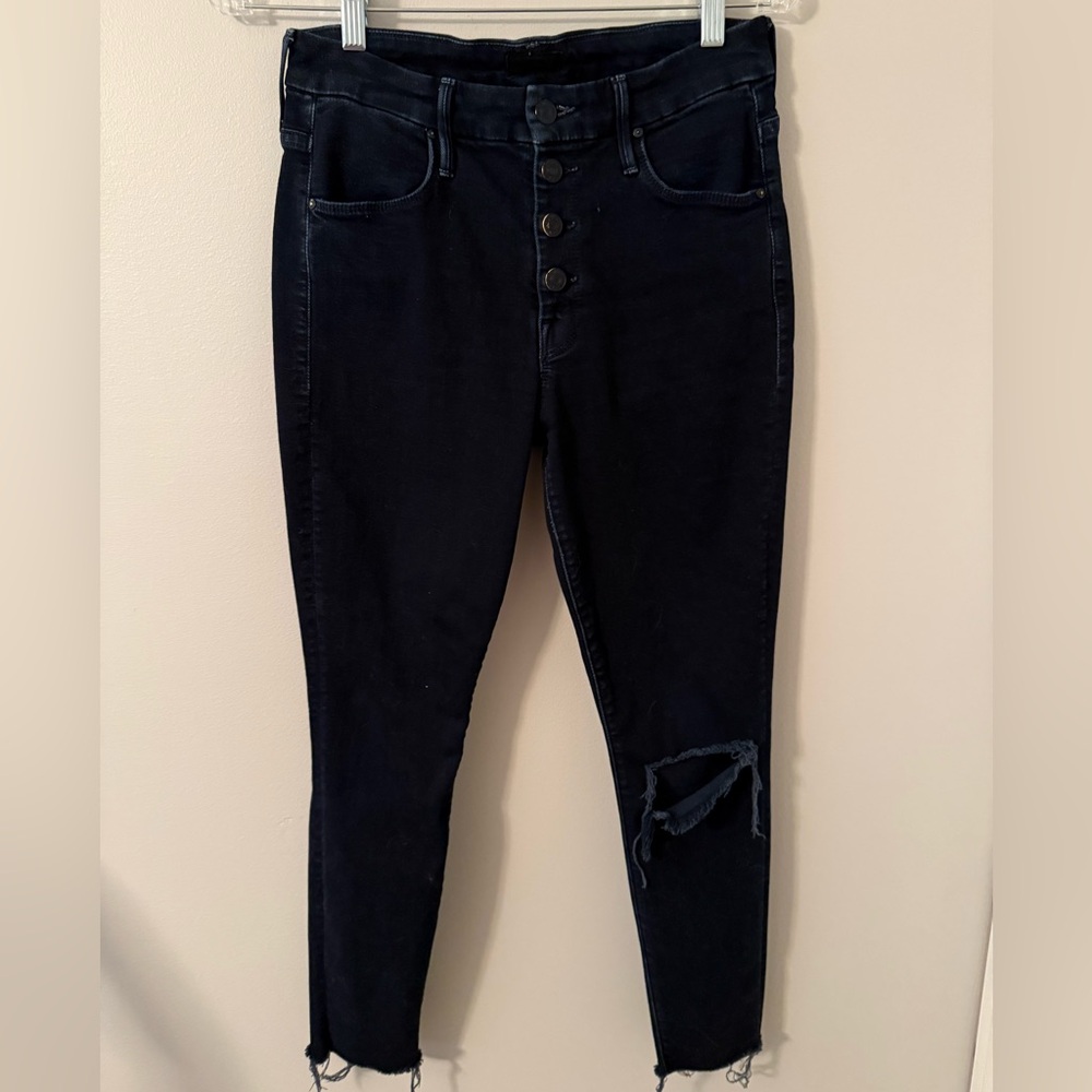 MOTHER The Pixie Ankle Fray Jeans - Picture 1 of 4